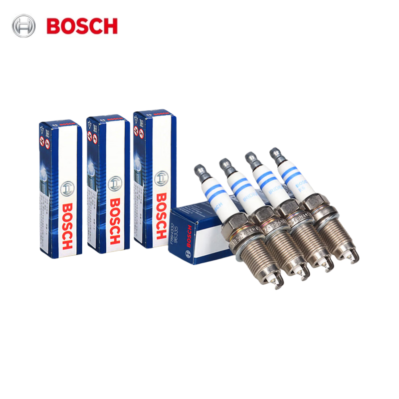 Bosch Spark Plug Platinum - 4 Stück Bosch Doppel-Platin Zündkerzen FR7KPP332