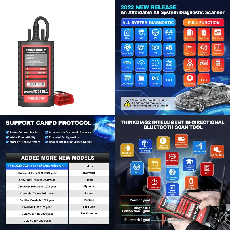 Car Diagnostic Tool - Thinkdiag 2 Diagnosegerät OBD2 Automotive Scanner