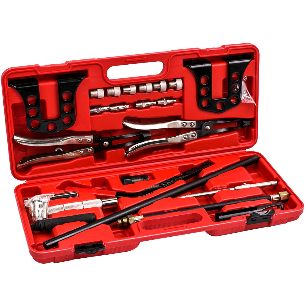 Spring Compressor Tool - MaXpeedingrods 23-teiliges Zylinderkopf-Ventilfedern-Kompressor-Set mit Ventilschaftdichtungs-Montage- und
