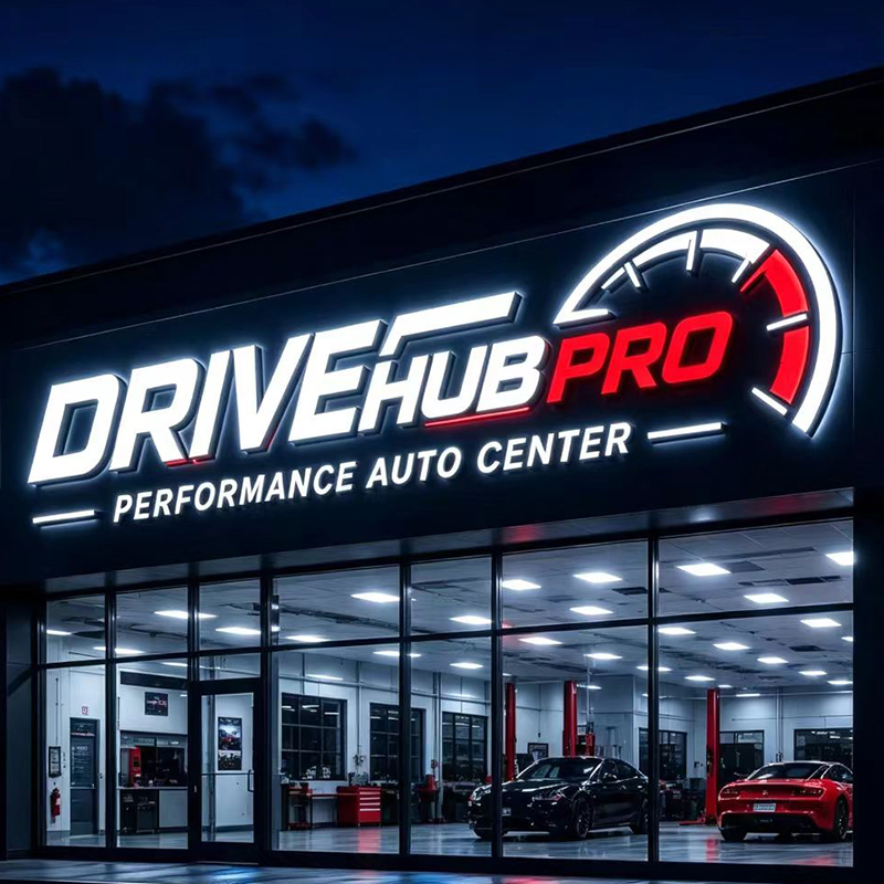 Individuelles LED-Hintergrundb – Auto Repair Shop Logo Bewertung und Preis