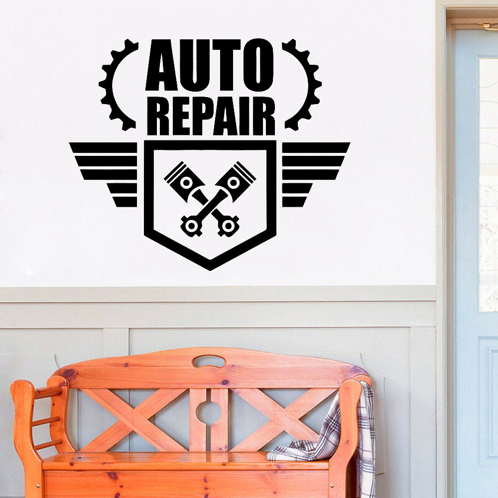 Auto Reparatur Wand Abziehbild – Auto Repair Shop Logo Bewertung und Preis
